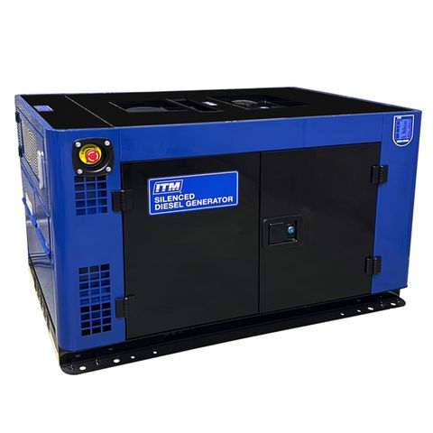 ITM DIESEL GENERATOR SILENT CABINET 12000W PEAK ELECTRIC START