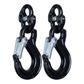 SAFETY CHAIN HOOK SET 8MM COMPONENTS, 10-13MM CHAIN, 4000KG MAX TOWING CAPACITY - BLACK