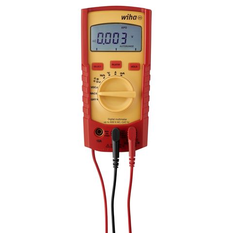 WIHA DIGITAL MULTIMETER UP TO 600 V AC, CAT IV