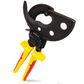 WIHA CABLE CUTTER ELECTRIC UP TO 500 MM&sup2; WITH RATCHET  MECHANISM, VDE 1000V INSULATED