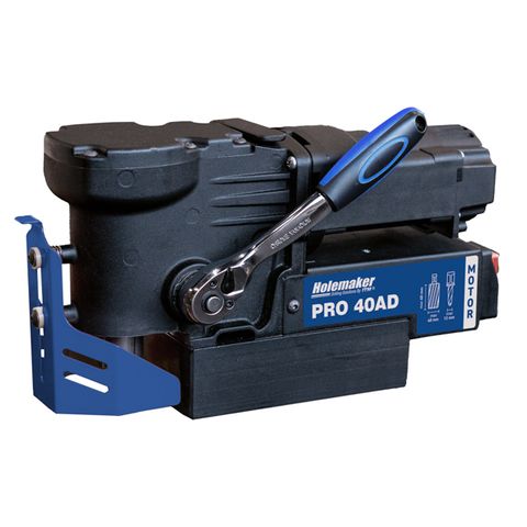 HOLEMAKER PRO40AD MAGNETIC BASE ANGLE DRILL,240V, CAPACITY: 40MM DIA X 40MM