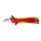WIHA 200MM (8") STRAIGHT BLADE CABLE STRIPPING KNIFE, VDE 1000V INSULATED