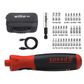 WIHA ELECTRIC SCREWDRIVER speedE&reg; POCKETDRIVE RECHARGEABLE USB-C WITH 30 BITS