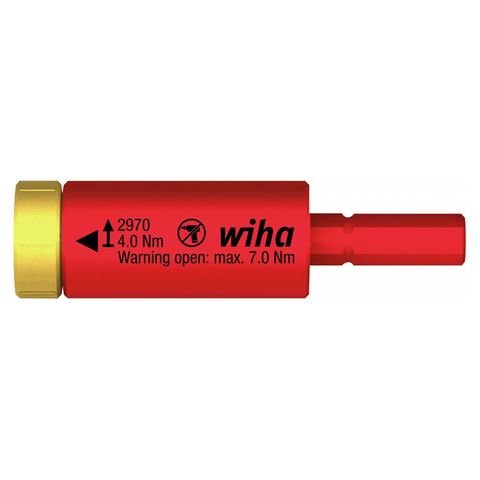 WIHA EASYTORQUE ADAPTER 4.0 Nm, FOR SLIMBITS AND SLIMVARIO HOLDER, VDE 1000V INSULATED - BLISTER PACK