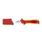 WIHA 200MM (8") STRAIGHT BLADE CABLE STRIPPING KNIFE, VDE 1000V INSULATED