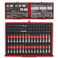 TENG 1133PCE PRO35 53" 19 DRAWER MONSTER STACK FOAM ROLL CABINET TOOL KIT, METRIC RED