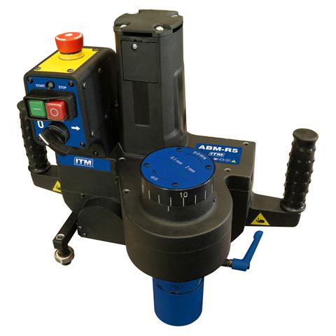 ITM ABM-R5 AUTO FEED RADIUS BEVELLING MACHINE, MAXIMUM BEVEL R5