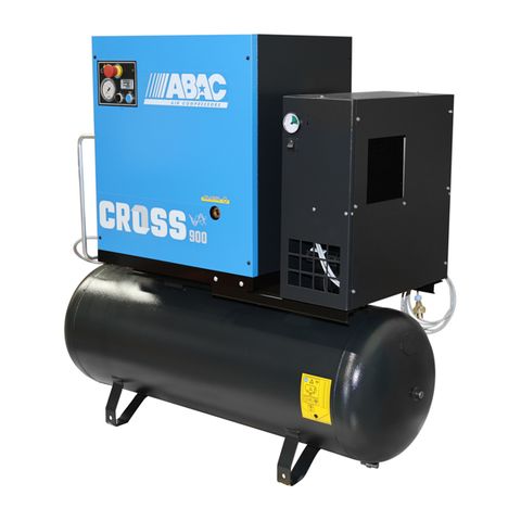 ABAC AIR COMPRESSOR VARIABLE SPEED DRIVE SCREW WITH DRYER, 10HP, 200LTR, FAD 1110 L/MIN