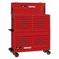 TENG 1295PCE PRO35 53" 19 DRAWER MONSTER STACK CABINET TOOL KIT, METRIC & IMPERIAL, PS TRAYS, RED