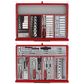 TENG 1295PCE PRO35 53" 19 DRAWER MONSTER STACK CABINET TOOL KIT, METRIC & IMPERIAL, PS TRAYS, RED
