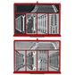 TENG 1295PCE PRO35 53" 19 DRAWER MONSTER STACK CABINET TOOL KIT, METRIC & IMPERIAL, PS TRAYS, RED