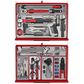 TENG 1295PCE PRO35 53" 19 DRAWER MONSTER STACK CABINET TOOL KIT, METRIC & IMPERIAL, PS TRAYS, RED