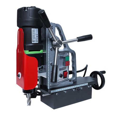 HOLEMAKER MAGSLOT X MILLING MAGNETIC BASE DRILL, X MOVEMENT, 240V
