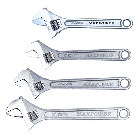 MAXPOWER - 4PC ADJUSTABLE WRENCH SET (6,8,10,12)