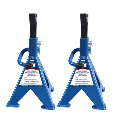 RATCHET JACK STAND 4,000KG PAIR, MAX HEIGHT 613MM