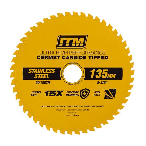CERMET TIPPED STAINLESS STEEL METAL BLADES