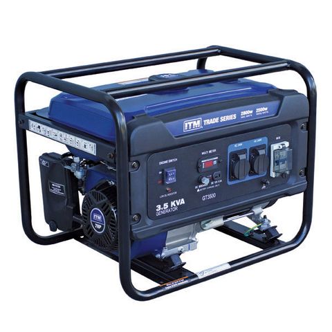 ITM 3.5KVA GENERATOR PETROL, 2800 WATT PEAK RECOIL START