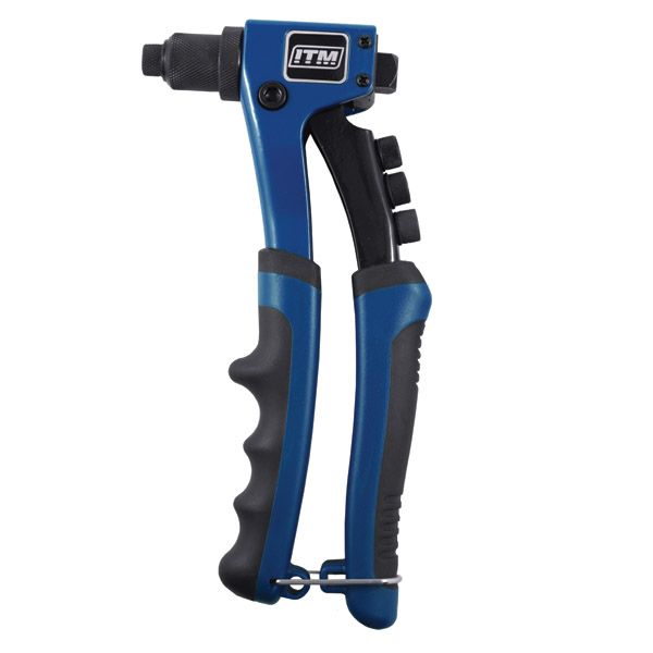 ITM RIVETER, HAND PROFESSIONAL DIE CAST ALUMINIUM 3 JAW, 2.4 TO 4.8MM ...