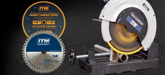 <h2>NEW RELEASE <br>S14 350MM COLD CUT SAW KIT</h2><p>Industrial metal cutting saw equipped with 2 blades.<br>Suitable for cutting all metals including stainless steel <br>and mild steel.</p><button>View The Kit</button>