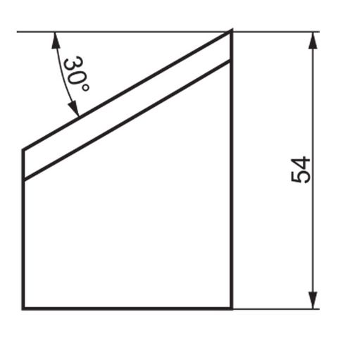 ITM INTERNAL TOOL BIT, IB30/54, 30 DEG X 54MM HIGH, TO SUIT PRO10PB BEVELLER