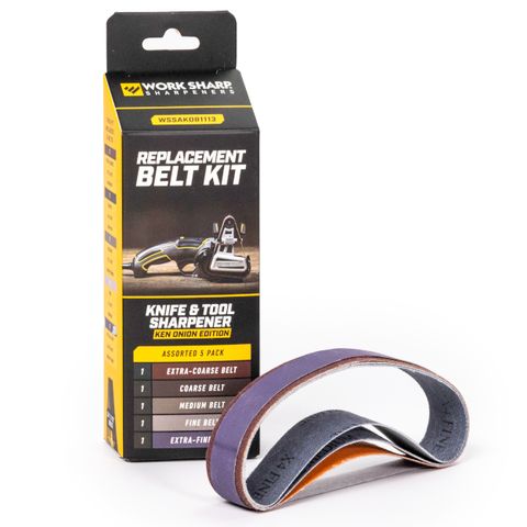 WORKSHARP REPLACEMENT BELT PACK, 5PCE ASSORTED, T/S WSKTS-KO