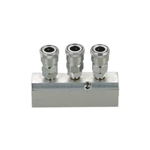 THB IN LINE MOUNTABLE MANIFOLD 3 WAY, INCLUDES COUPLERS