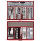 TENG 1185PCE 53" 19 DRAWER STACK TOOL KIT, METRIC & IMPERIAL, PS TRAYS, RED