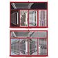 TENG 1185PCE 53" 19 DRAWER STACK TOOL KIT, METRIC & IMPERIAL, PS TRAYS, RED