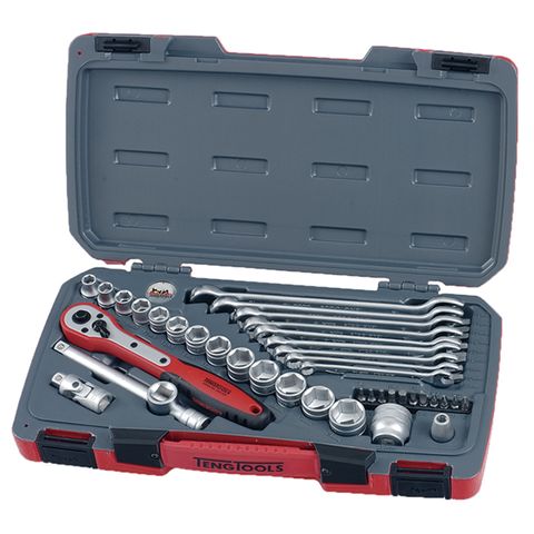 TENG 39PCE 3/8" DR. METRIC REG. SOCKET & SPANNER SET