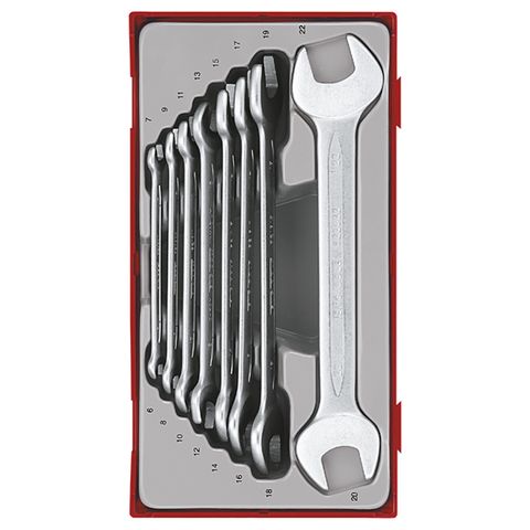 TENG 8PCE DBL OPEN-END SPANNER SET 6-22MM - TC-TRAY