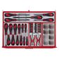 TENG 1200PCE 53" 19 DRAWER STACK TOOL KIT, METRIC & IMPERIAL, PS TRAYS, RED