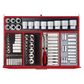 TENG 1200PCE 53" 19 DRAWER STACK TOOL KIT, METRIC & IMPERIAL, PS TRAYS, RED