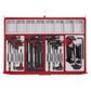 TENG 1200PCE 53" 19 DRAWER STACK TOOL KIT, METRIC & IMPERIAL, PS TRAYS, RED