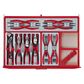 TENG 1200PCE 53" 19 DRAWER STACK TOOL KIT, METRIC & IMPERIAL, PS TRAYS, RED