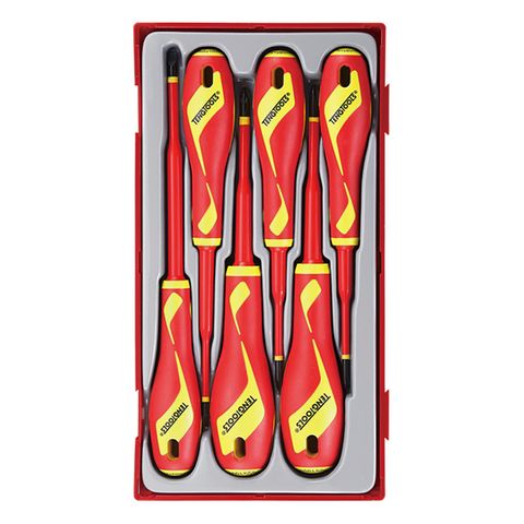 TENG 6PCE MD 1000V VDE SCREWDRIVER SET (RBD) - TC-TRAY