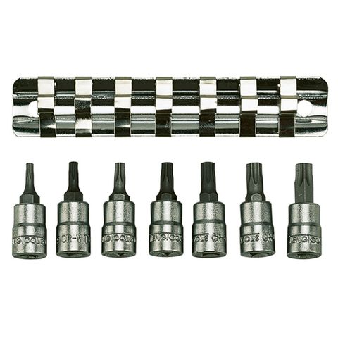 TENG 7PCE 1/4" DR. TX BIT SOCKET SET 10-40