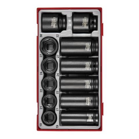 TENG 12PCE 1/2" DR. IMPACT SOCKET SET - TC-TRAY