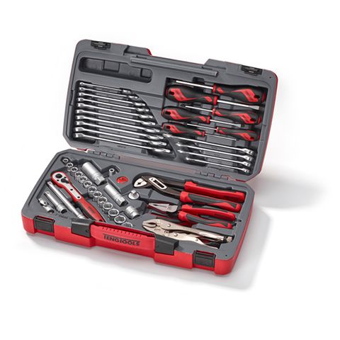 TENG 48PCE 3/8" DR. METRIC/AF SOCKET & TOOL SET