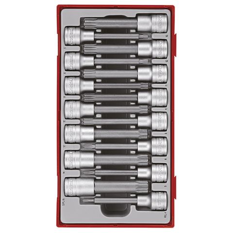 TENG 15PCE 1/2" DR. RIL/SPL BITS SOCKET SET - TC-TRAY