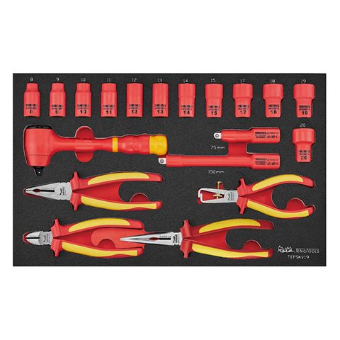 TENG 19PCE INSULATED SOCKET & PLIERS SET EVA3