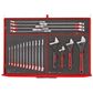 TENG 249PCE 26" 13 DRAWER STACK TOOL KIT, METRIC, EVA TRAYS, RED