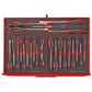 TENG 249PCE 26" 13 DRAWER STACK TOOL KIT, METRIC, EVA TRAYS, RED