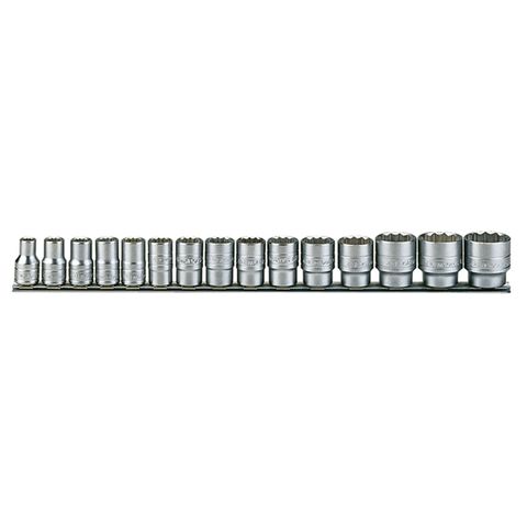 TENG 15PCE 1/2" DR. AF SOCKET SET 3/8-1-1/4" 12PNT