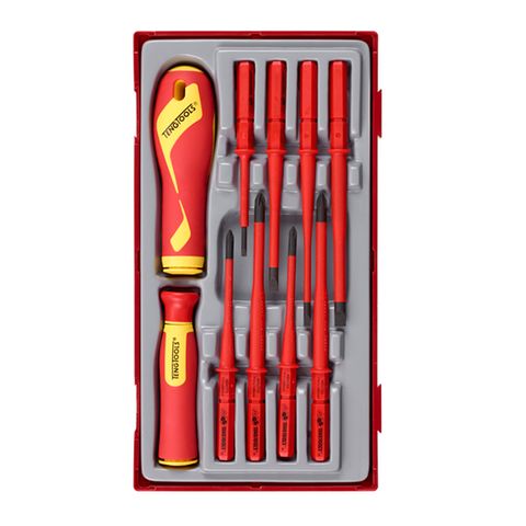 TENG 10PCE 1000 VOLT SCREWDRIVER SET FL-PH-PZ - TC-TRAY