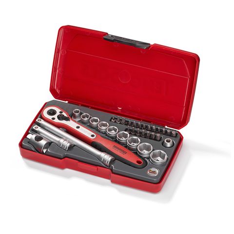 TENG 34PCE 3/8" DR. METRIC REG. SOCKET SET