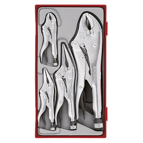 TENG 5PCE POWER GRIP PLIER SET - TC-TRAY