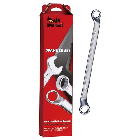 TENG DOUBLE RING SPANNER SET, 11PCE, METRIC