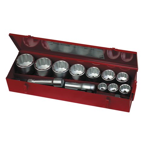 TENG 15PCE 1" DR. MM REG. SOCKET SET 12PNT