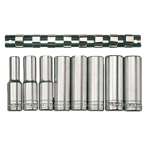 TENG 8PCE 1/2" DR. DEEP SOCKET SET 13-24MM 12PNT