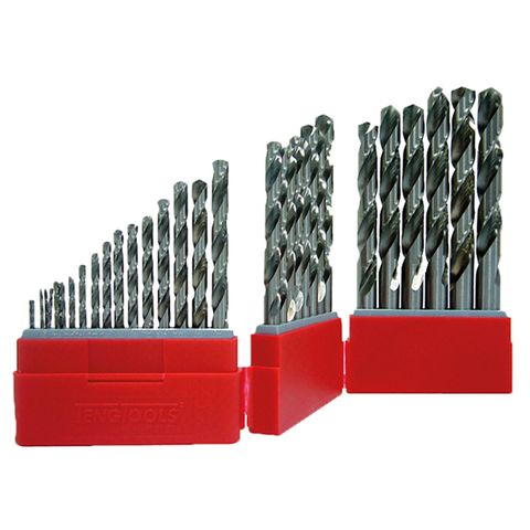 TENG 28PCE DRILL BIT SET 1-10MM/+0.5 DIN338